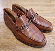 Trickers International Mens Brown Leather Loafers Size UK 9 Made In Italy