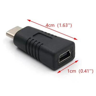 Mini USB Buchse auf Typ C Stecker Adapter Mini T Typ Buchse zu Datenkabel ON