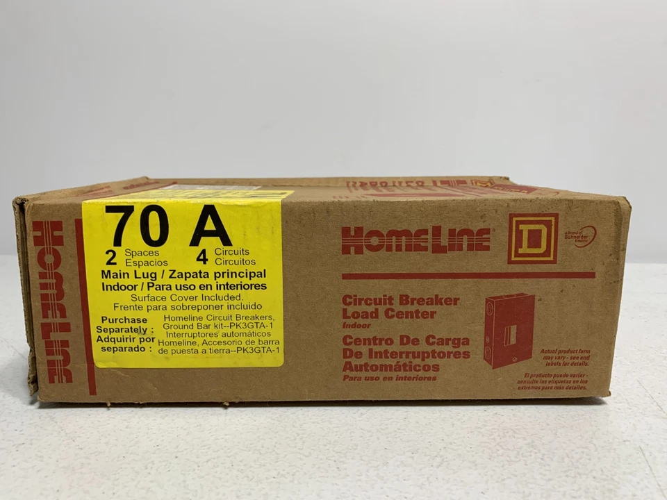 Square D HOM24L70S Circuit Breaker Load Center 240V 50/60 Hz 70 Amp - Image 4 of 4