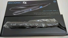 Bio Ionic 10X Pro Styling Iron 1 Sonic Vibrating Plates Z‑FGTST 10X Black