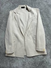 Theory Sedeia LS2 Saxton Blazer Jacket Womens 6 White Notch Lapel Single Vent