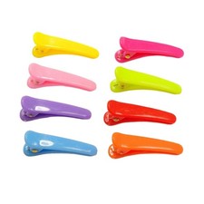250pcs Mixed Bubblegum Color Hair Clips - 35mm Plastic Prongs Alligator Clips