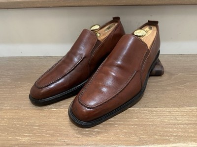 Men s Cole Haan Walnut Brown Leather Loafers Dress Shoes Sz US 9 EU 42