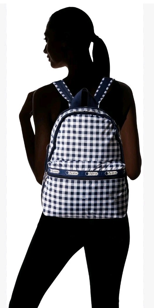 LeSportsac Basic Backpack (Gingham Dive. Small Ch… - image 1