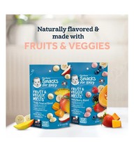 Gerber Fruit  Veggie Melts Very Berry Blend Baby Snack   1 Oz   Pack of 3