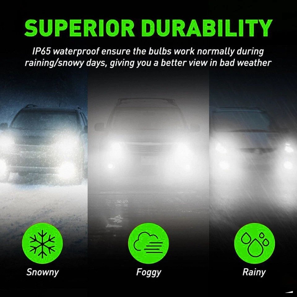 Para Suzuki Aerio 2002-2007 4x 6000K LED Faro Alto/Bajo + Kit Bombillas Antiniebla Foto 4 de 4