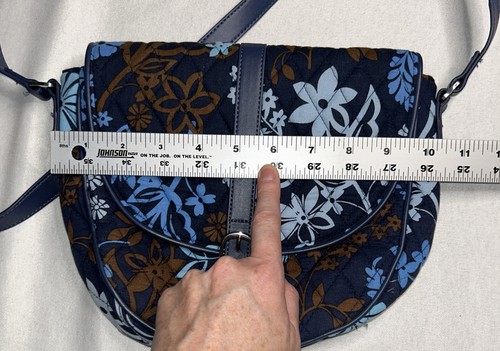 Vera Bradley Handtasche Slim Saddle Java Floral Crossbody verstellbarer Riemen - Bild 9 von 9