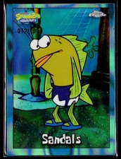 #152 Sandals Topps Chrome SpongeBob Aqua Lava /199