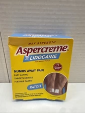 Aspercreme Aspercream Max Strength Patch 5 Patches Exp: 01/2027