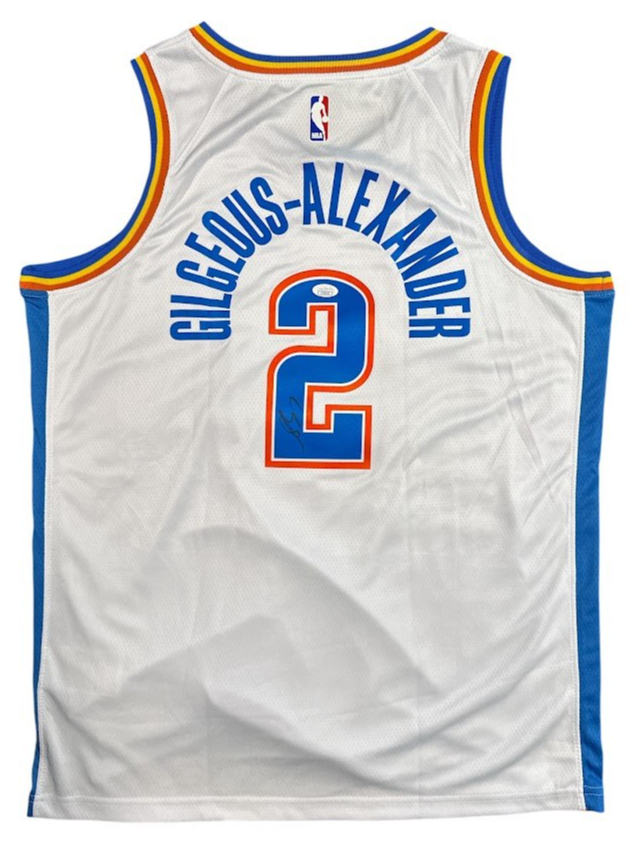 Shai Gilgeous-Alexander Autographed Signed Oklahoma City Thunder Nike Jersey 48 JSA 