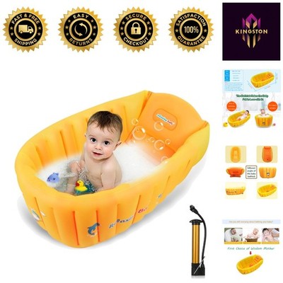 Multi-Functional Inflatable Baby Tub - Perfect Shower Seat for Toddlers 0-6