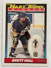 1991-92 O-Pee-Chee #516 Brett Hull St Louis Blues Hart Trophy