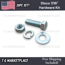 Disco Automotive 7/16" Hardware Kit Nuts Bolts Washers Lock Washers Zinc