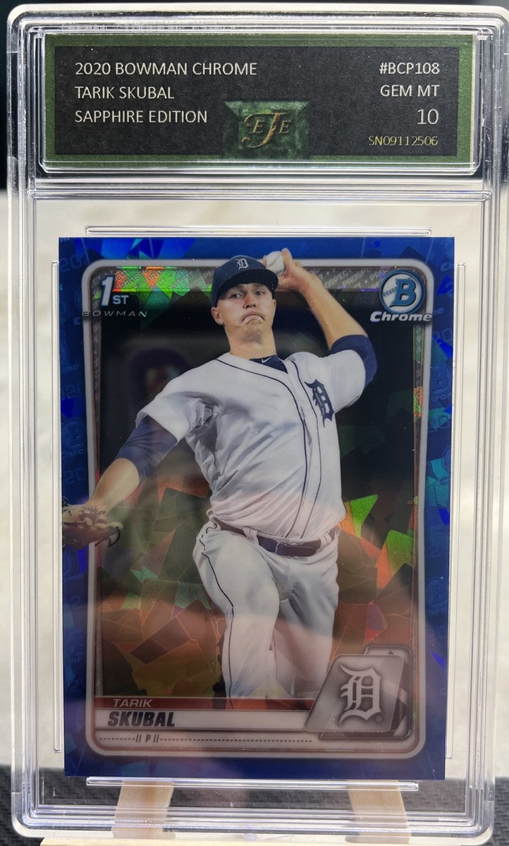 2020 Bowman Chrome Tarik Skubal 1st Bowman Sapphire Edition Graded 