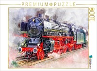 Calvendo Puzzle Steam Locomotive | 1000 Pieces, Finished Size 25.2 × 18.9 In (64