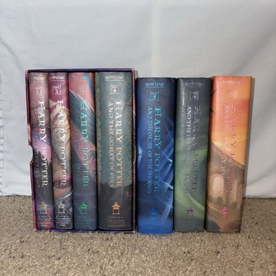 Harry Potter Complete Hardcover Set 1-7 Boxed Scholastic 1st
