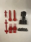 1987 GI Joe Cobra MAMBA Missiles Guns Engine Cover Exhaust Helicopter Parts