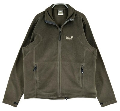 Jack Wolfskin Men Polartec Classic Zip Jumper Sweater Fleece Size M