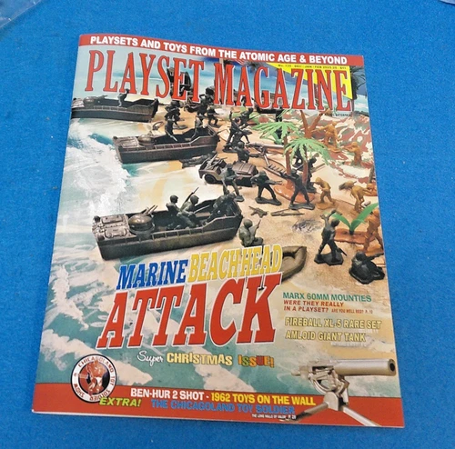 Playset Magazine #135 Marx Marine Beach Head and Canadian Mounties playsets +++