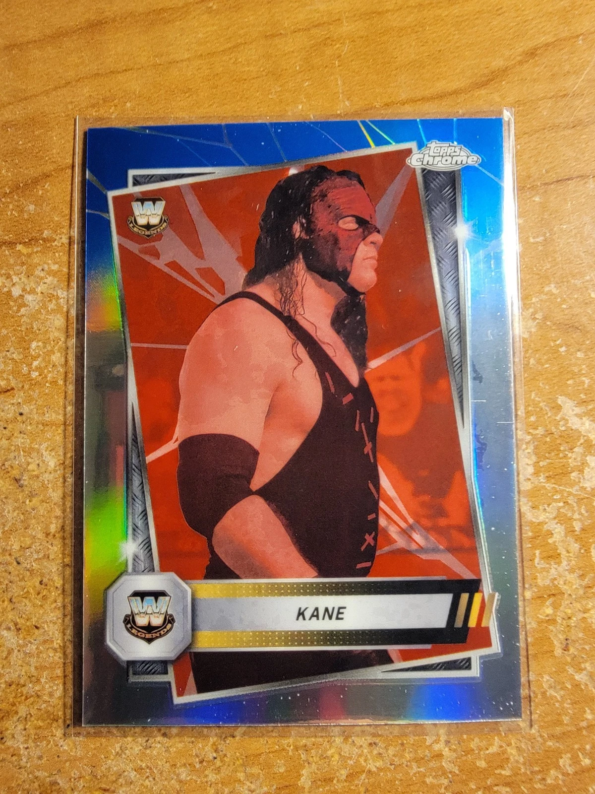 2025 Topps Chrome WWE - Kane #4 Red & Blue Refractor