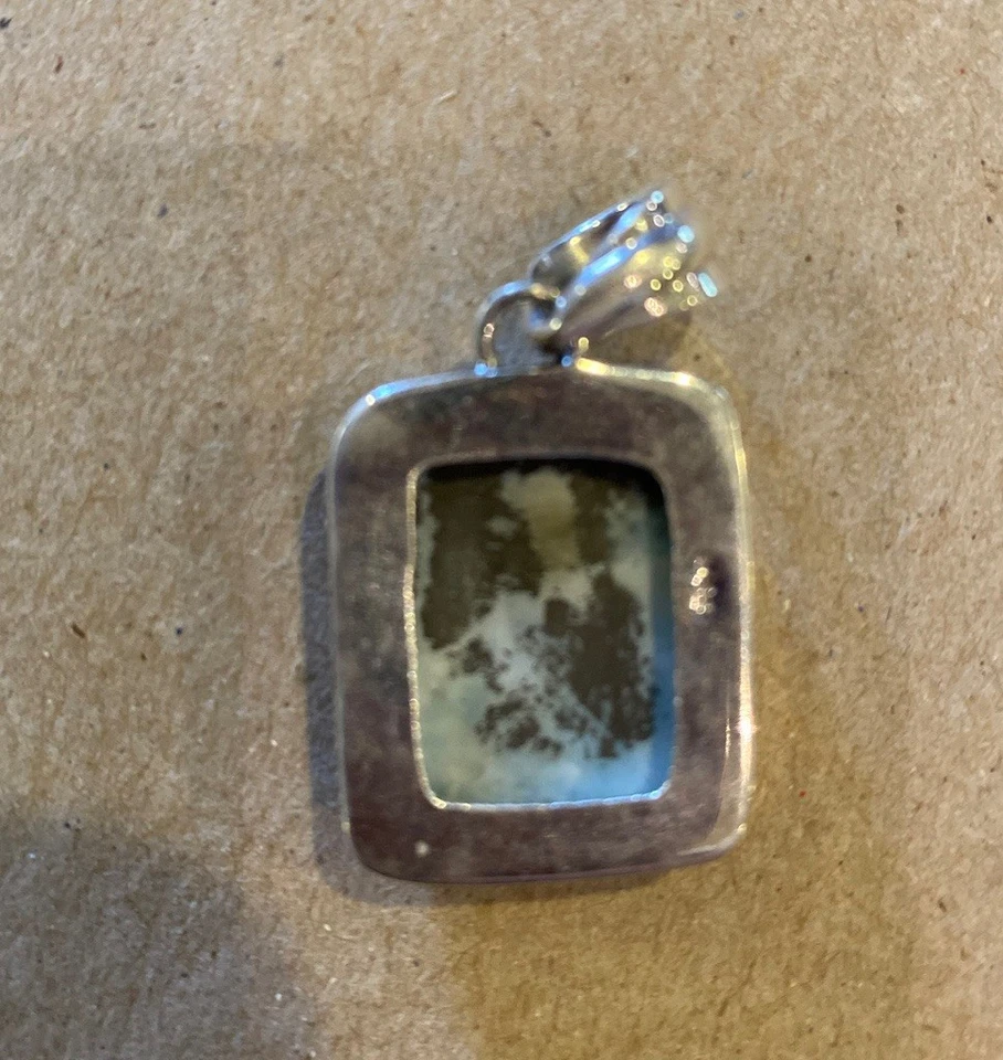 Hermoso Colgante Remolino Remolino Larimar Azul Tamaño 2,5 x 2 cm Foto 2 de 4