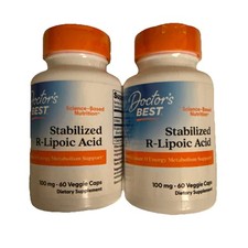 2 Stabilized R-Lipoic Acid , 100 mg, 60 Veggie Caps 120 Veggie caps 