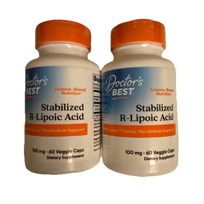2 Stabilized R-Lipoic Acid , 100 mg, 60 Veggie Caps (120 Veggie caps) 