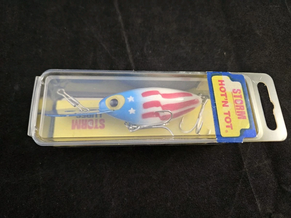 Leurre Crankbait Vintage Storm Hot 'n Tot H140 – Argent Métallisé Ventre Rouge
