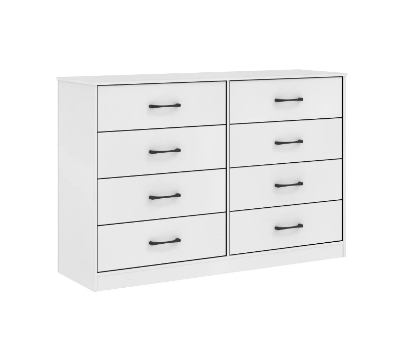 [SÚPER VENTA] Cómoda Mainstays Ardent 53,75" de ancho con 8 cajones, blanca - ¡De EE. UU.!! Foto 3 de 4