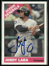Jordy Lara Signed 2015 Heritage Minors IP Auto #123