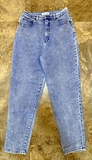 Vintage 90s LA Blues High Waisted Stone Wash Mom Jeans Womens Sz 16 Tapered 266
