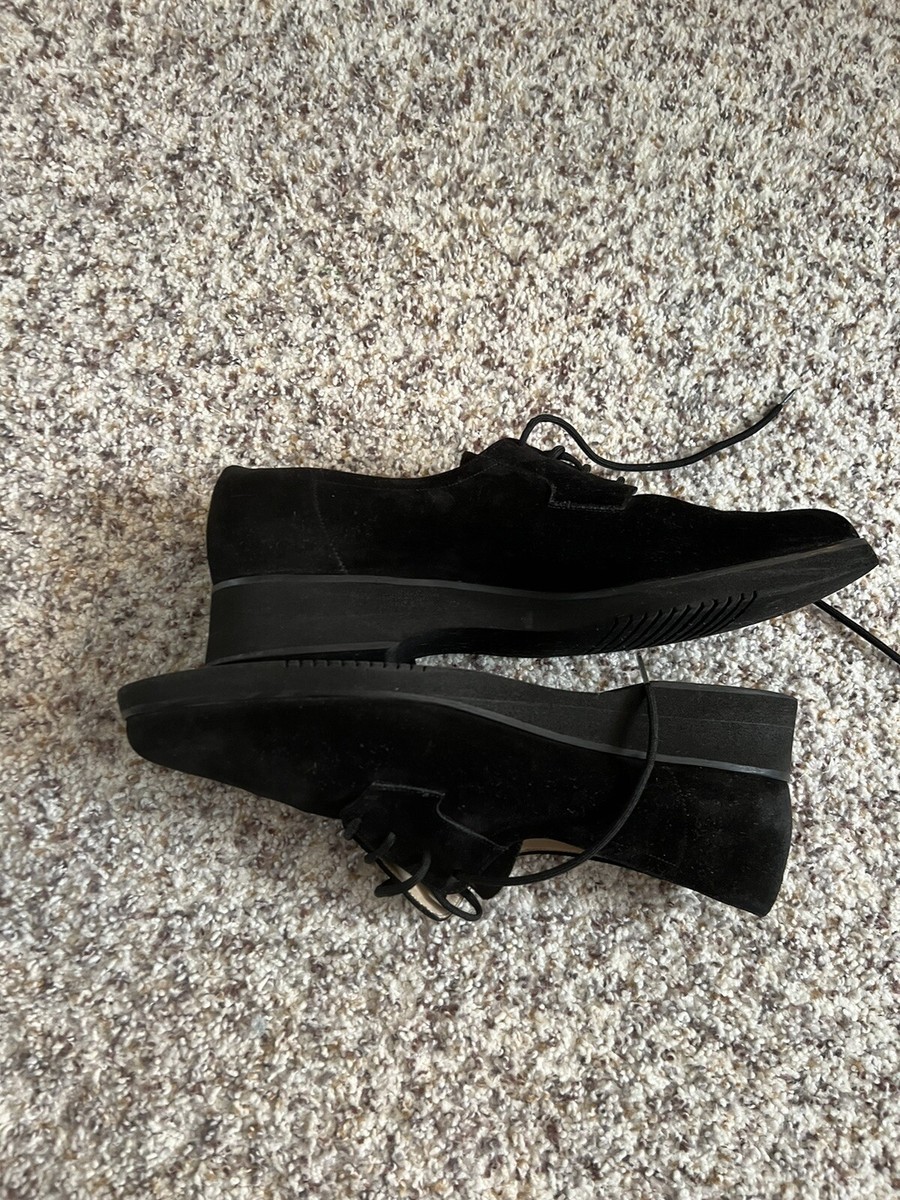 Salvatore‎ Ferragamo Mens Black Suede Leather Lace Up Sz 10.5 Made In Italy Salvatore Ferragamo Mens Black Suede Leather Lace Up Sz 10.5  main image 2