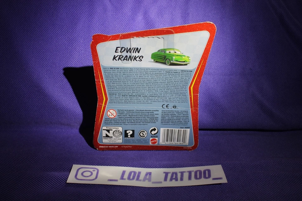 DISNEY PIXAR CARS - EDWIN KRANKS - MODELLINO 1:55 - Immagine 3 di 3