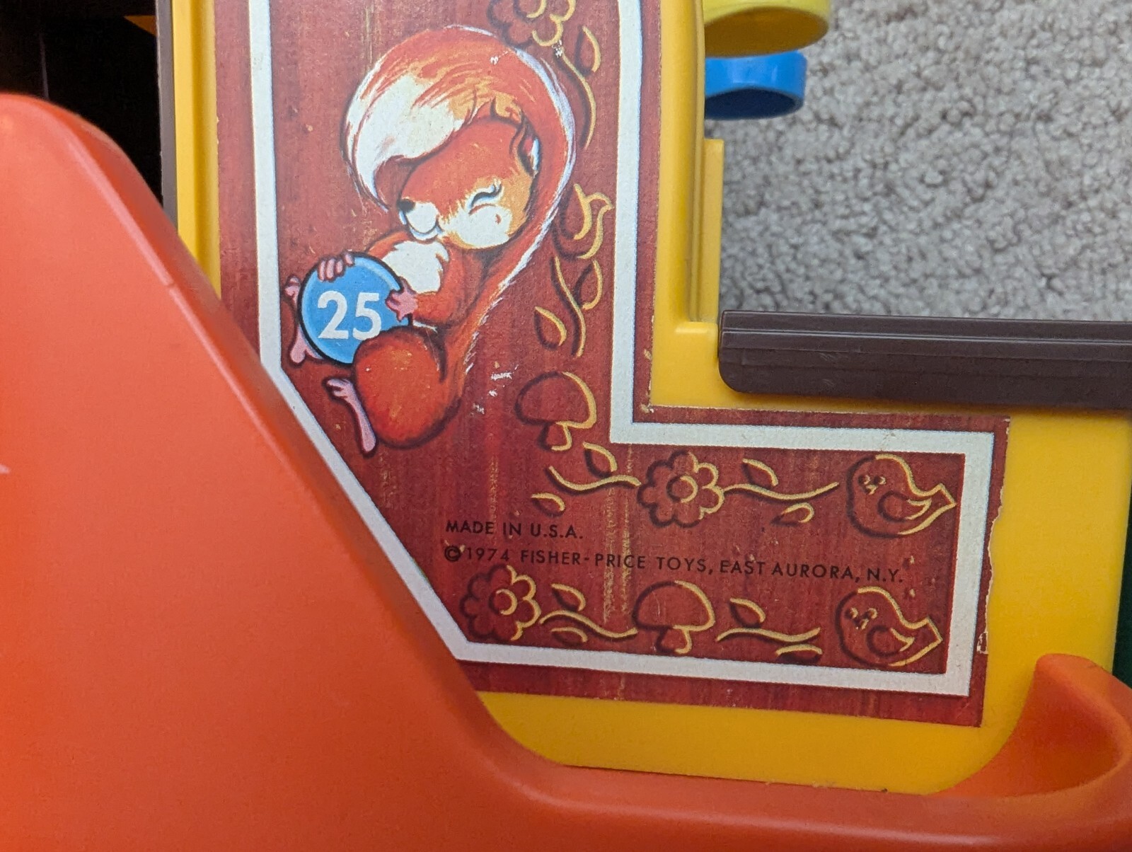 как выглядит Vintage Fisher-Price Cash Register 926 with Four Coins Working Bell 1974 фото