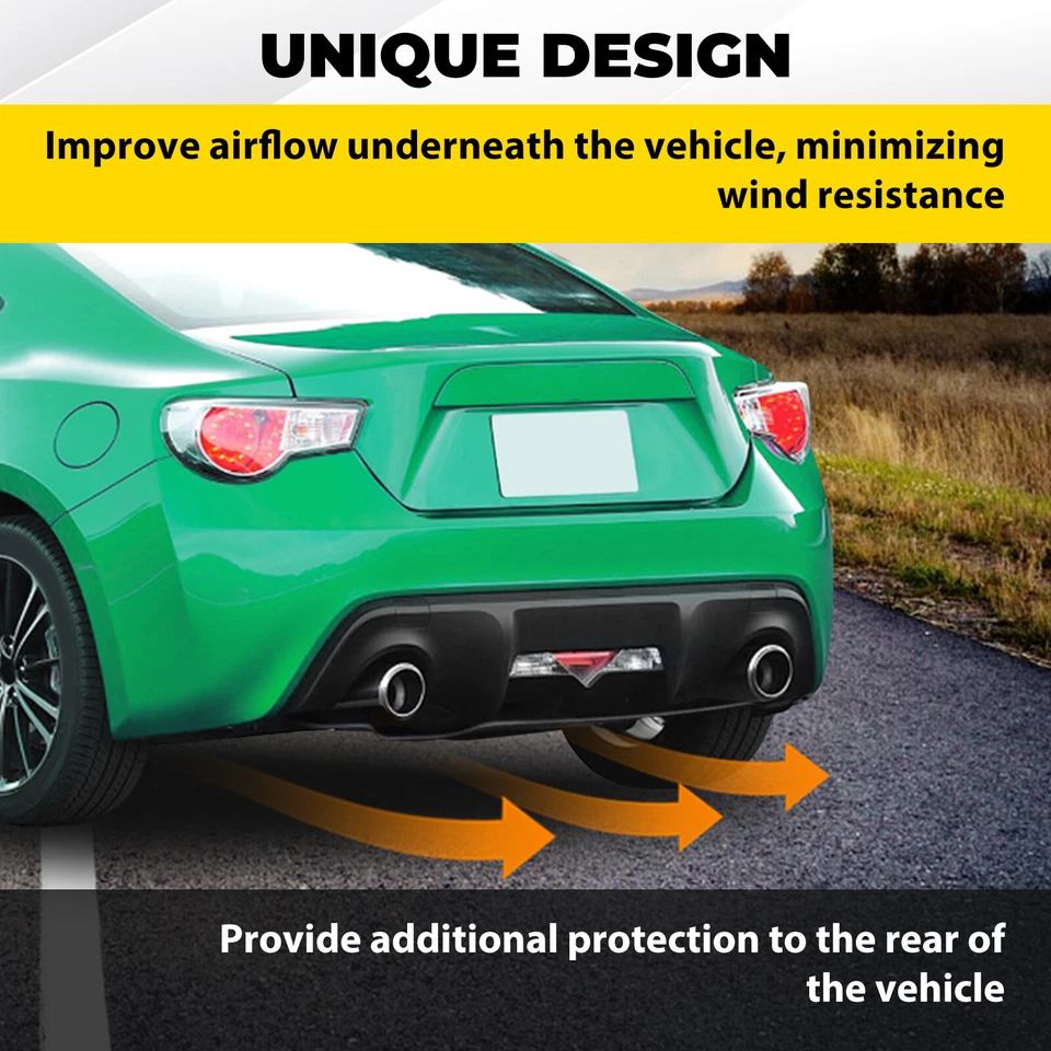 Rear Diffuser Lip For Scion FRS/Toyota 86/Subaru BRZ 2013-2020 Bumper Spoiler Foto 4 de 4