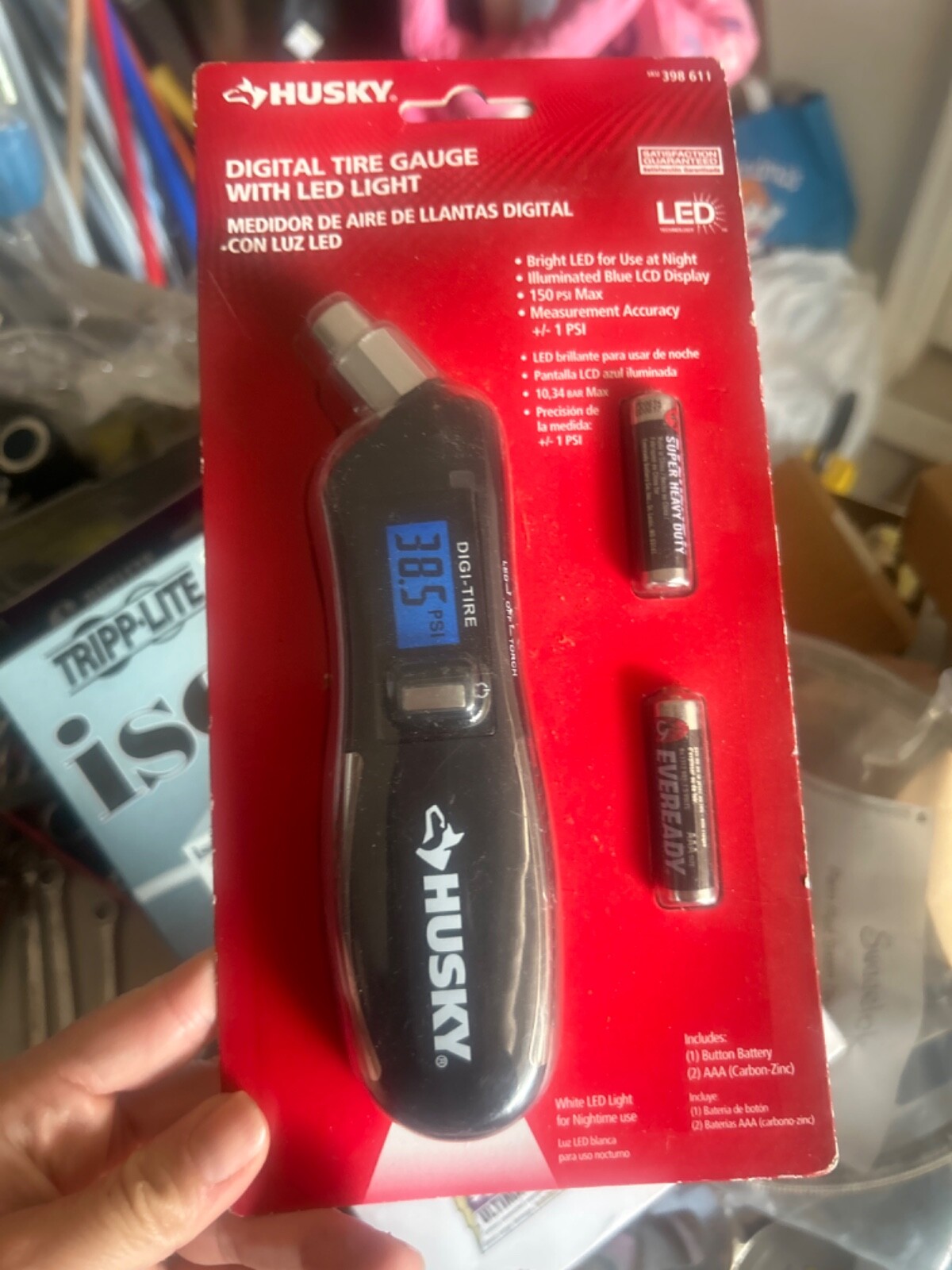 NEW Husky Digital Tire Gauge with LED Light 150 PSI Max eBay