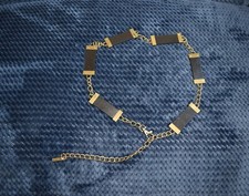 WOMEN'S BLACK BELT NINE WEST DETAILS METAL screws size S/M
