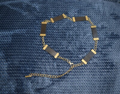 WOMEN'S BLACK BELT NINE WEST DETAILS METAL screws size S/M