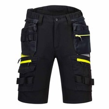 Image of Portwest DX4 Stretch Work Shorts Durable Detachable Holster Summer Shorts 26-46"