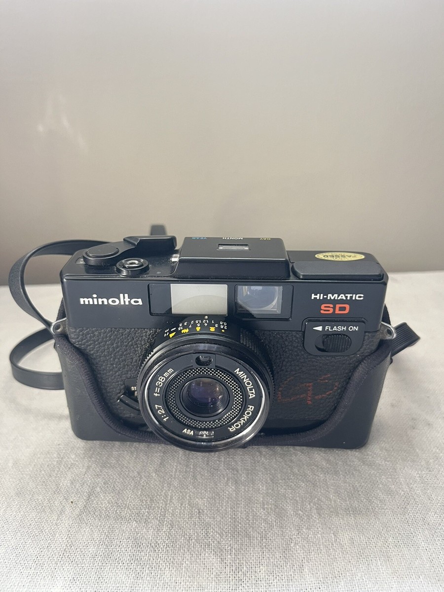 Minolta Hi Matic SD Film Camera38mm F2.7 Lens JAPAN No