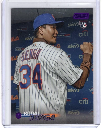 2023 Topps Stadium Club - #185 Kodai Senga Purple /75 (RC)