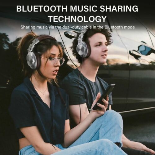 Oneodio A70 Fusion Wired + Wireless Bluetooth 5.2 Headphones For Phone With Mic - Picture 4 of 20