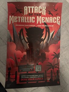 SDCC Comic Con 2023 Attack of the Metallic Menace Offsite Exclusive Poster