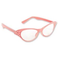 Pink Cat Eyes 50's Vintage Glasses