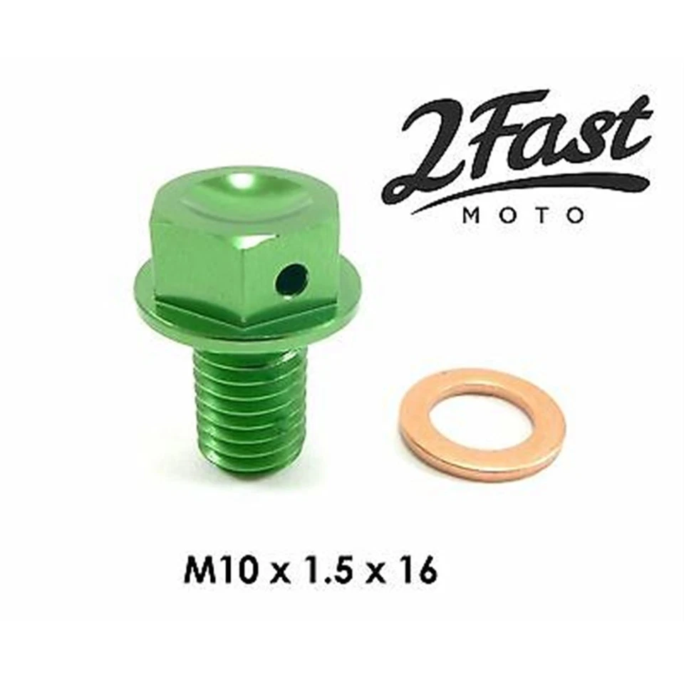 Magnetic Engine Oil Drain Plug Bolt For Kawasaki KX250F - 92066-1437 - Image 3 of 4