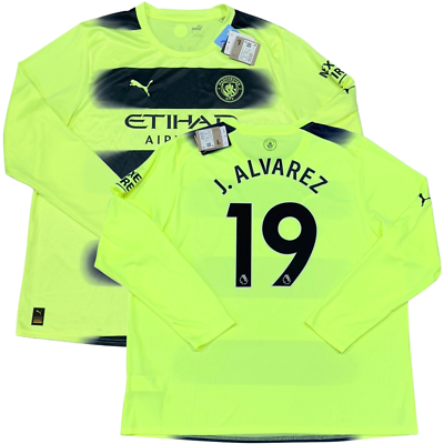 Manchester city J.ALVAREZ 19 サッカー選手　1/6 2022/23 Manchester City Third Jersey #19 J. ALVAREZ 3XL Puma Long