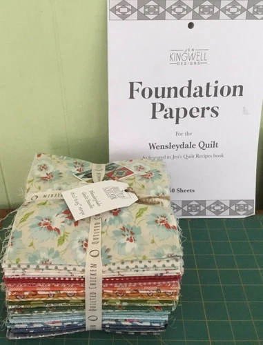 Curated Fabric Bundle by Quilted Chicken for Jen Kingswell’s quilt Wensleydale 