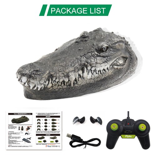 Flytec V005 2.4G RC Racing Boat Alligator Head Crocodile Simulation Prank AU - Picture 3 of 10