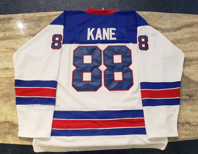 Throwback 2010 USA Patrick Kane 88 Ice Hockey Jerseys Stitched Custom