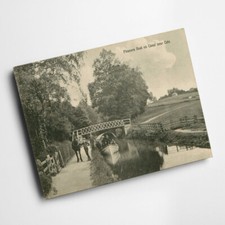 A6 PRINT - Vintage Wales - Pleasure Boat on Canal near Cefn